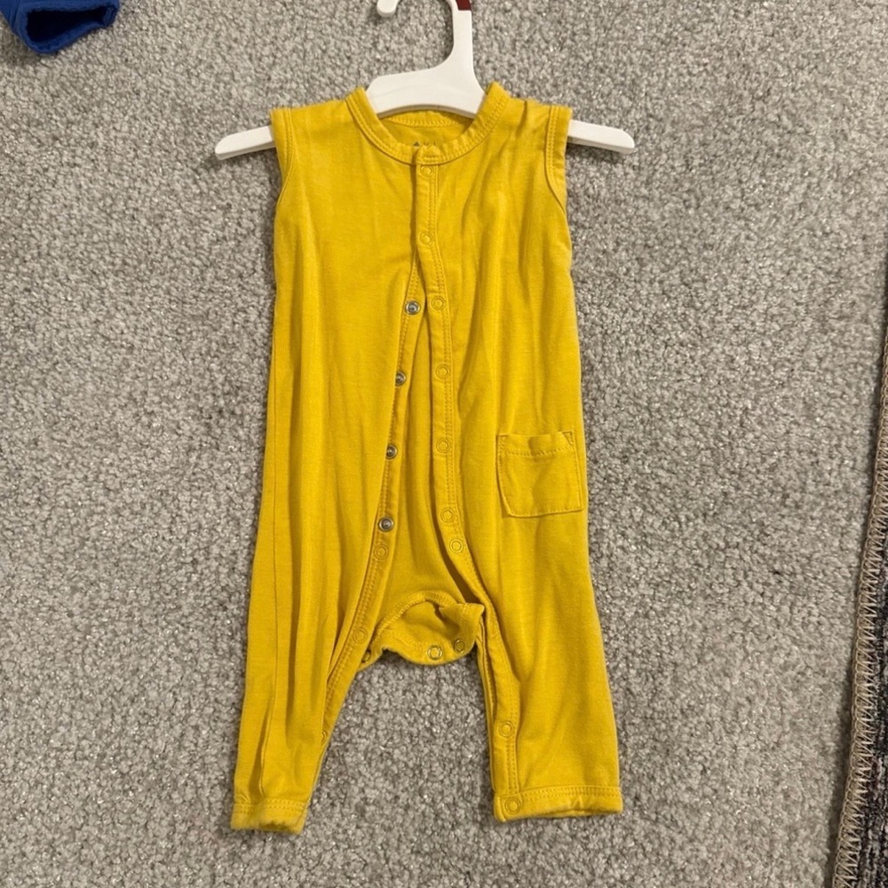 Kyte BABY Mustard Sleeveless Bodysuit